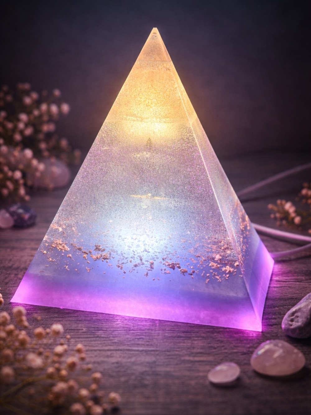 Handmade Copper Orgone Aura Energy Pyramid Grounding, Protection & Abundance